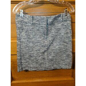 Loft Pencil Modest Skirt White Gray Size 4 Womens Pockets